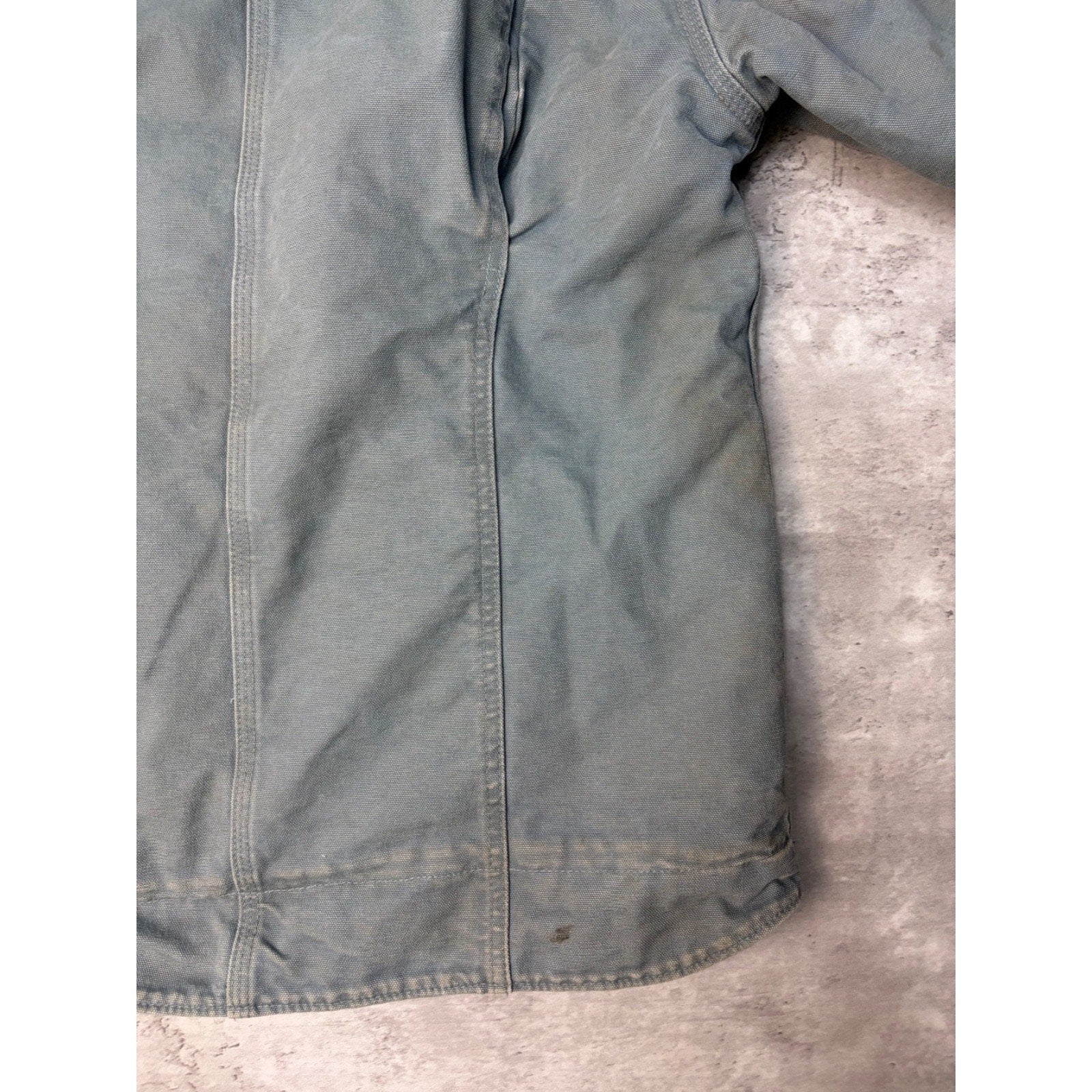 Vintage Womens Carhartt Sherpa Lined Full Zip Hooded Detroit Jacket Size Medium
