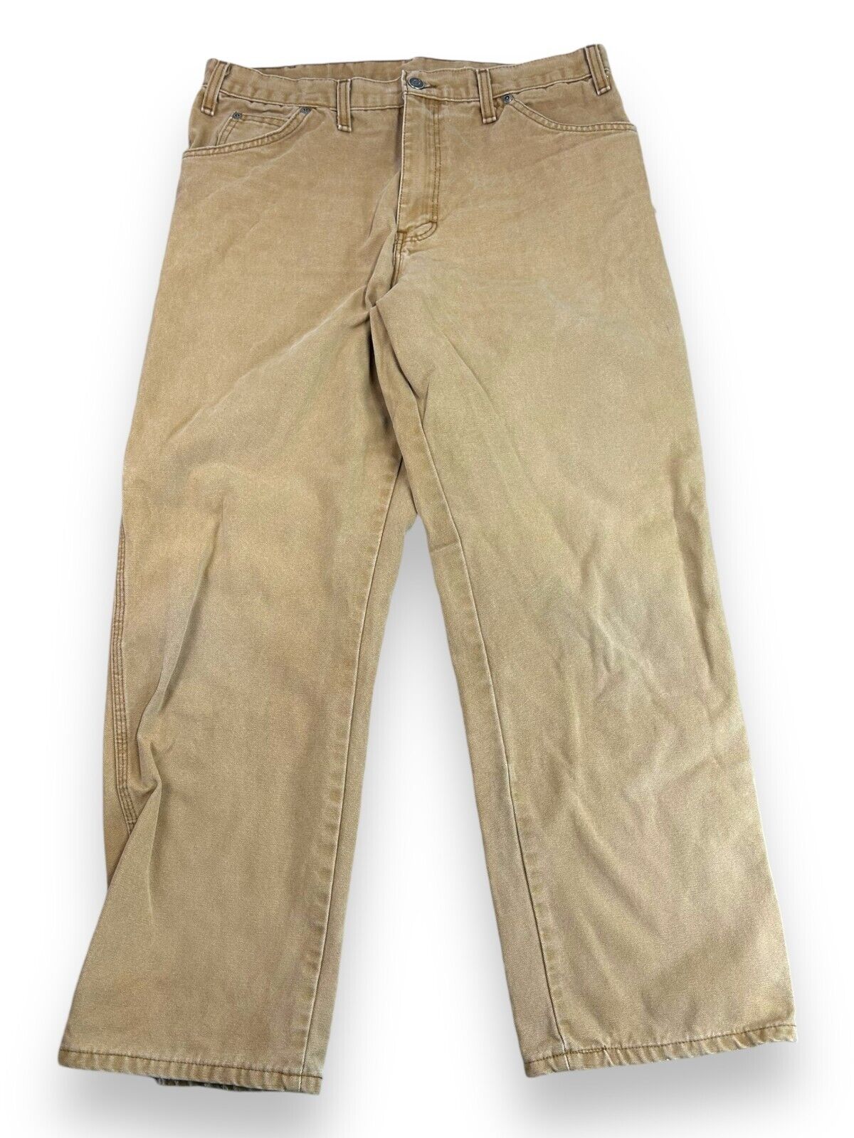 Dickies Canvas Work Wear Carpenter Pants Size 34W Beige