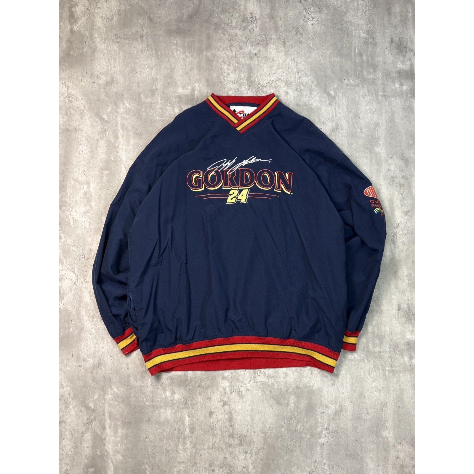 Vintage 90s Jeff Gordon #24 Dupont Racing Nascar Windbreaker Jacket Size 2XL