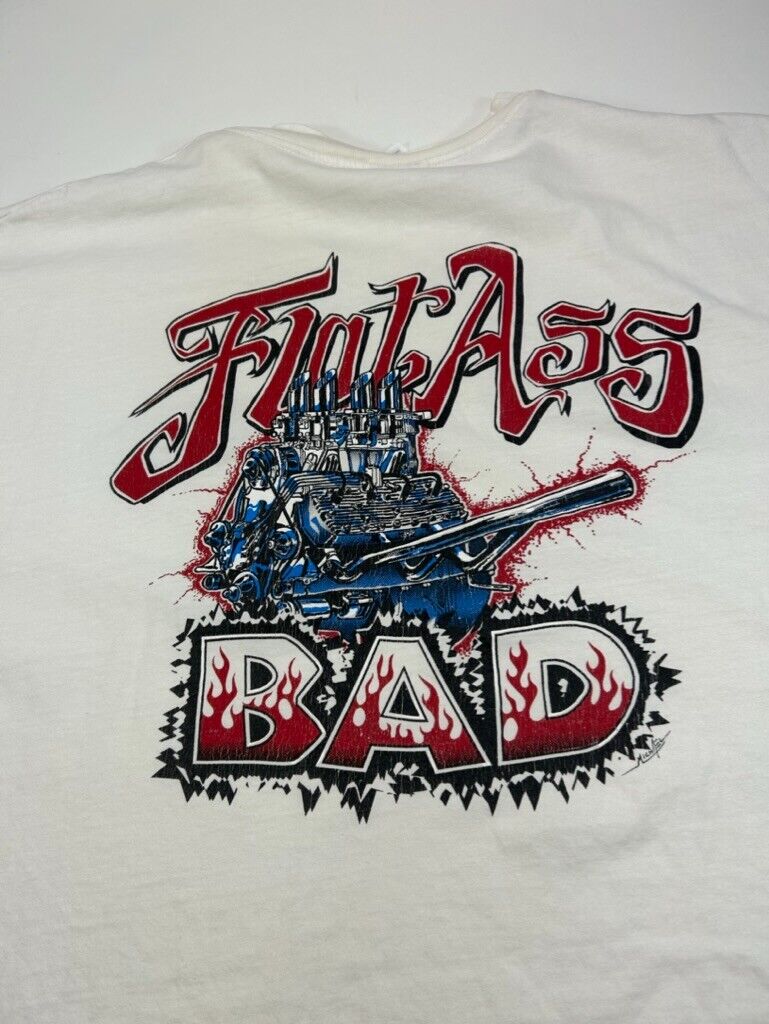 Vintage 90s Roarin' Rods & Roadsters Street Rod Car Graphic T-Shirt Size 2XL