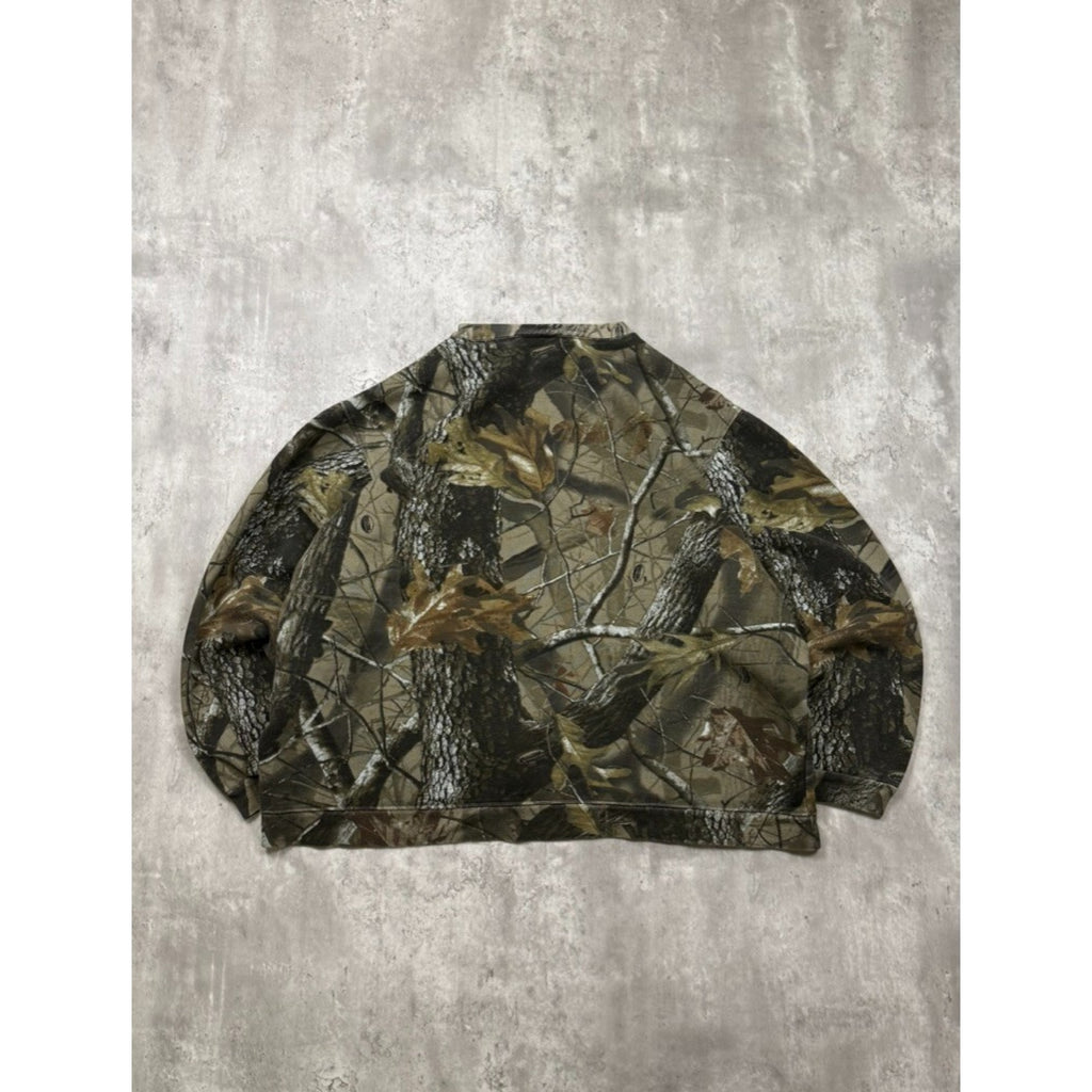 Vintage Outfitters Ridge Realtree Hardwoods Hunting Crewneck Sweatshirt Size XL