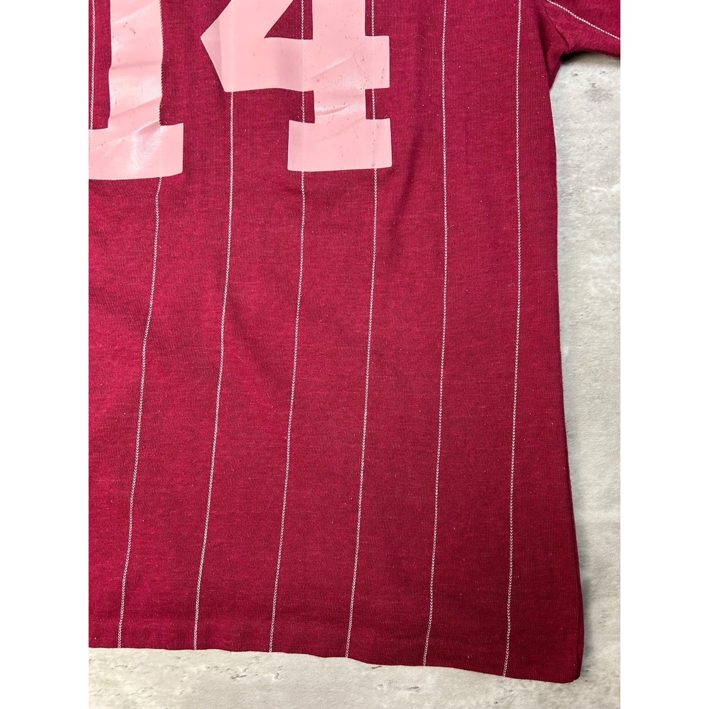 Vintage 70s/80s Adidas #14 Pinstripe Soccer Jersey YOUTH Size XL