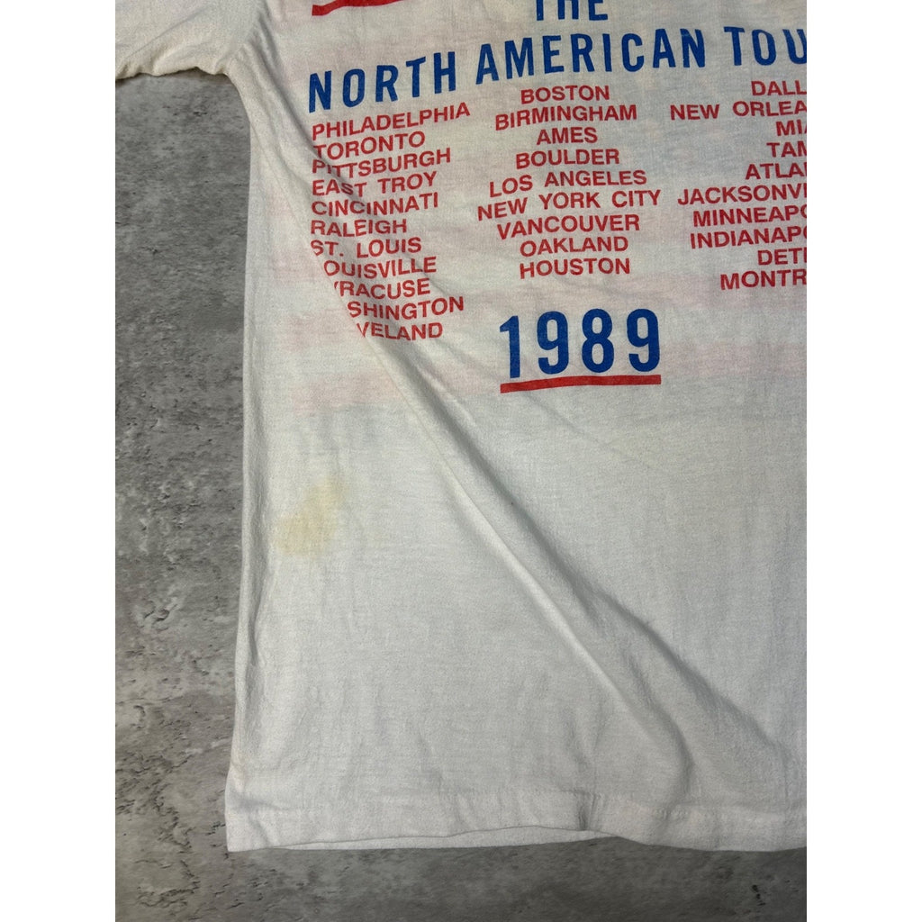 1989 The Rolling Stones North American Tour Rock Music Band T-Shirt Size Medium