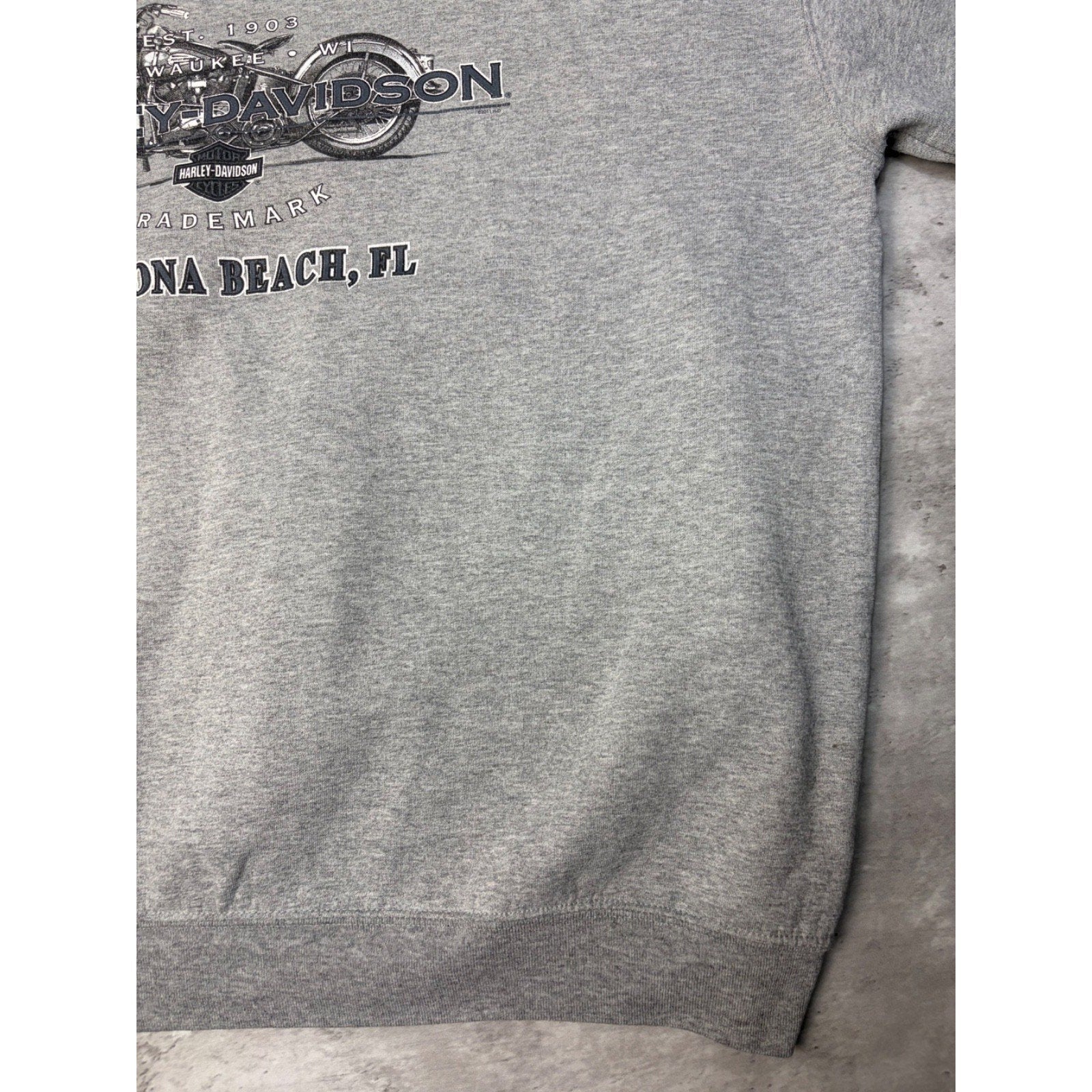 Harley Davidson Ride With Pride Graphic Spellout Crewneck Sweatshirt Size 2XL