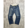 Vintage 2000s Polo Ralph Lauren Distressed Dark Wash Denim Pants Size 34