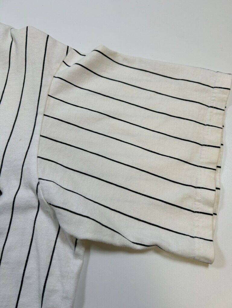 Vintage 90s Chicago White Sox MLB Stitched Pinstripe Majestic Jersey Size Large