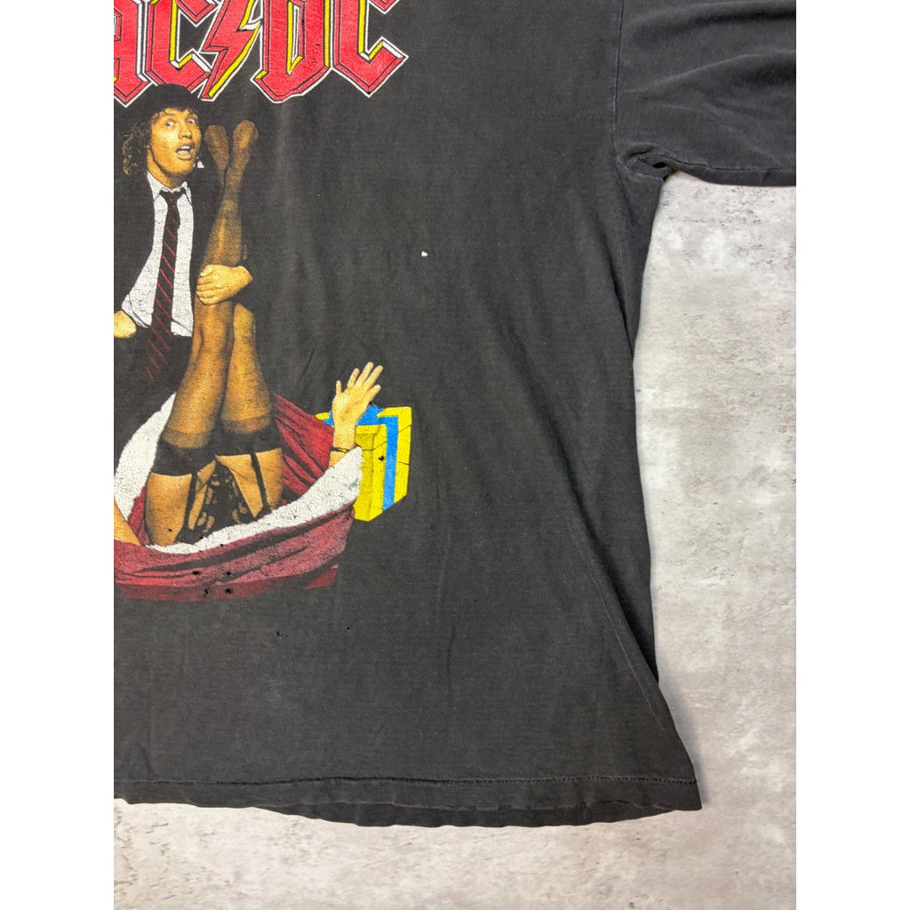 Vintage 1996 AC/DC Angus Young Mistress For Christmas Rock Tour T-Shirt Sz Large