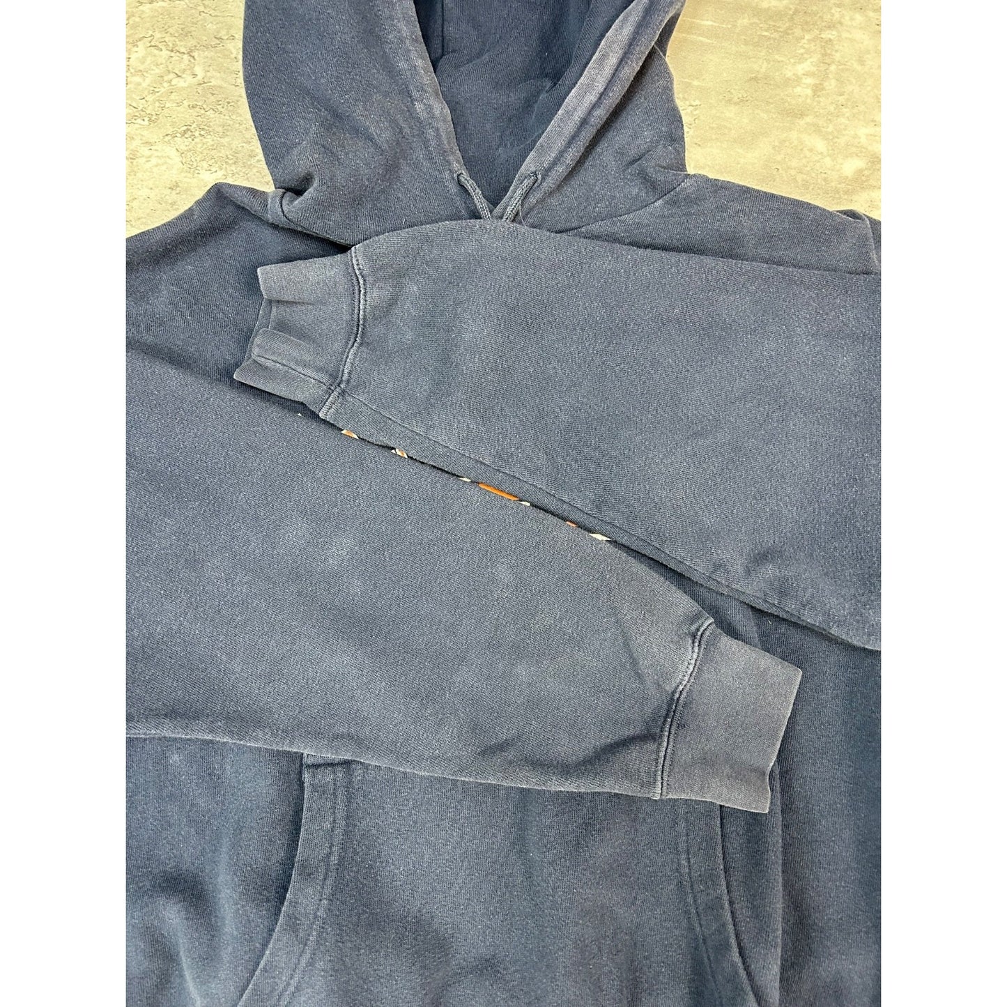 Vintage Illinois Fighting Illinis NCAA Graphic Spellout Hooded Sweatshirt Large