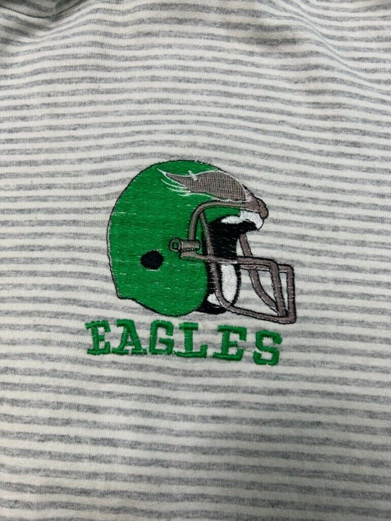 Vintage 90s Philadelphia Eagles NFL Helmet Logo Sweatshirt Size Large