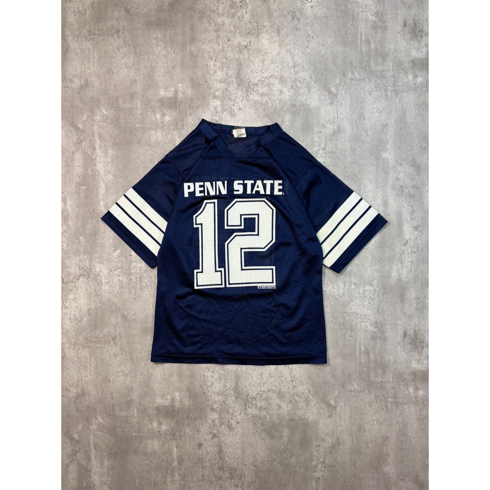 Vintage 90s Penn State Nittany Lions #12 NCAA YOUTH Football Jersey Size Large