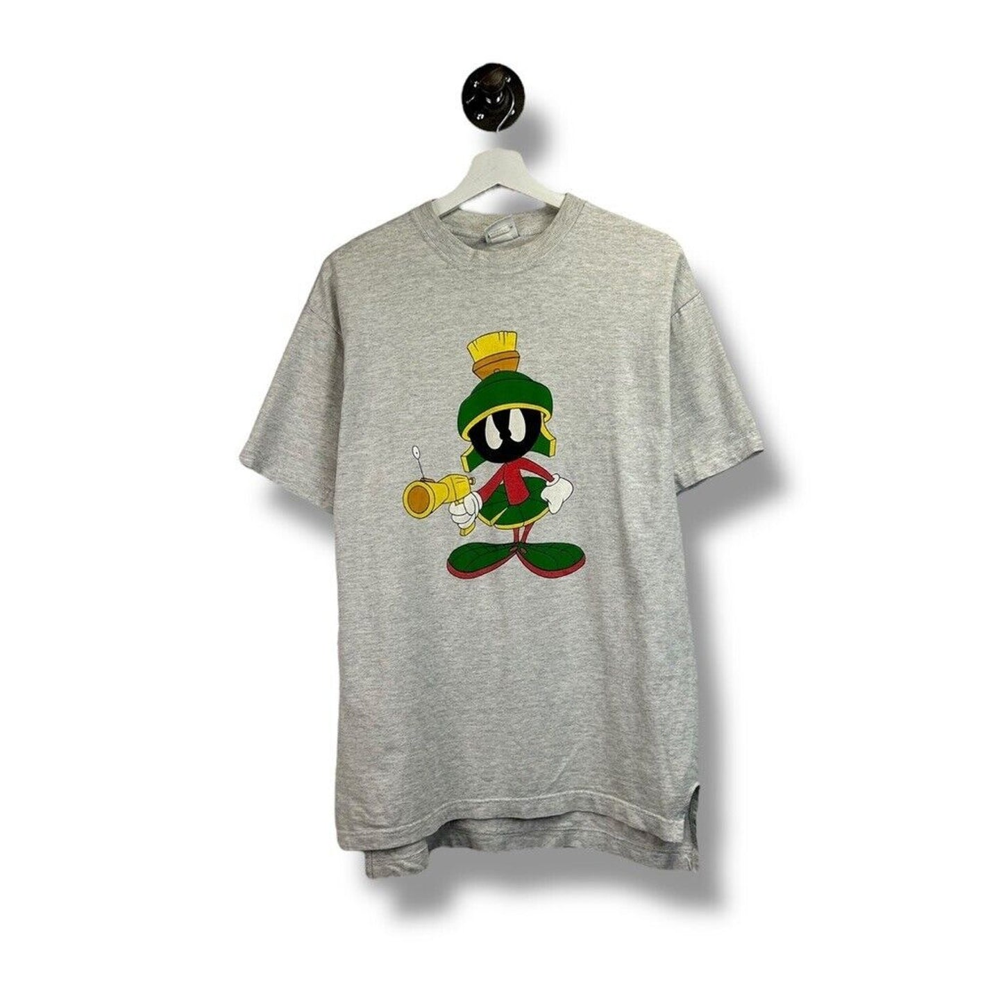 Vintage 1991 Looney Tunes Marvin The Martian Cartoon Graphic T-Shirt Size Large