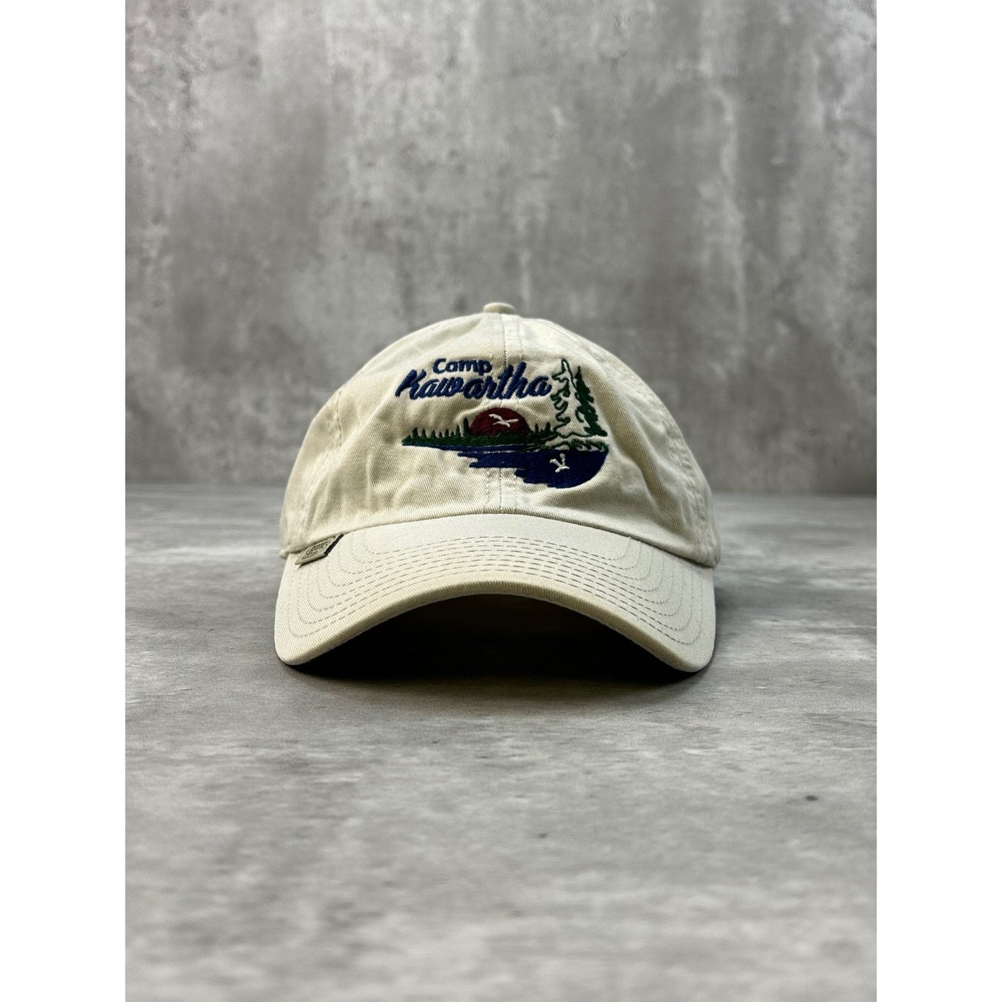 Vintage Camp Kawartha Embroidered Destination Strapback Hat OSFA