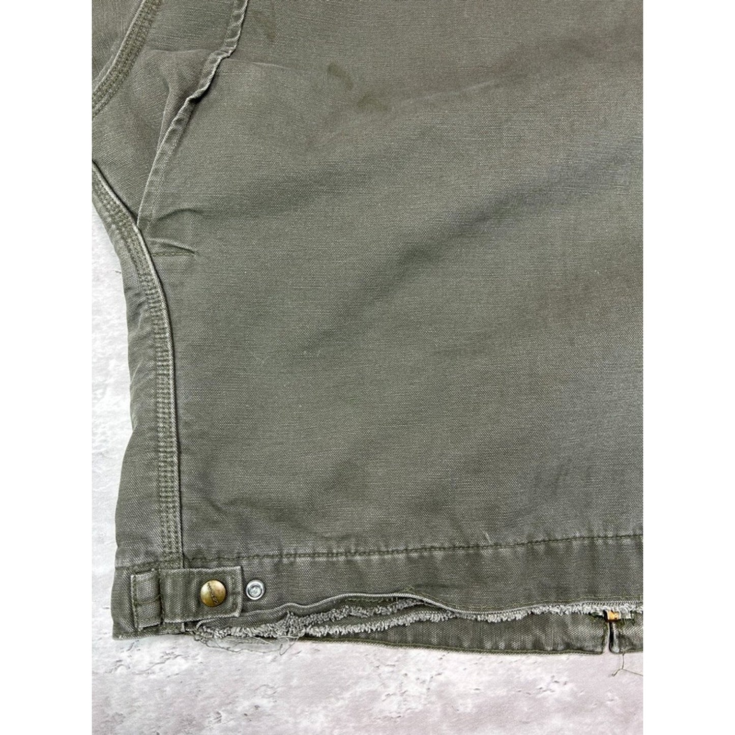 Vintage 90s Carhartt Blanket Lined Canvas Workwear Detroit Jacket Size XL J76MOS