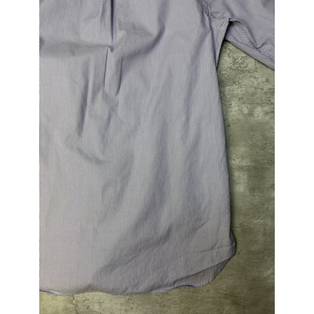 Vintage Polo Ralph Lauren Embroidered Pony Striped Button Up Shirt Size Large