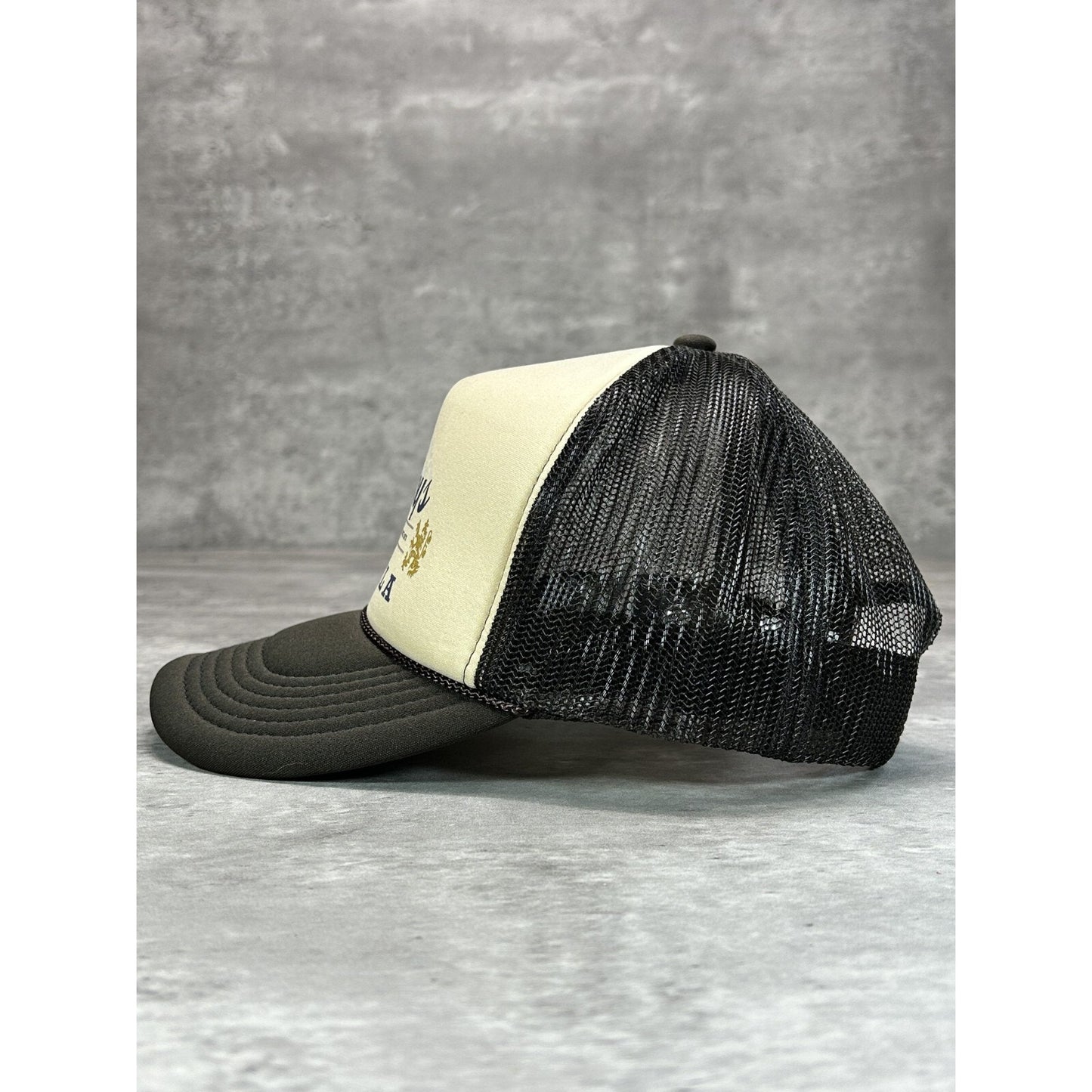 Vintage Cowboys & Tequila Parody Graphic Spellout Trucker Snapback Hat OSFA