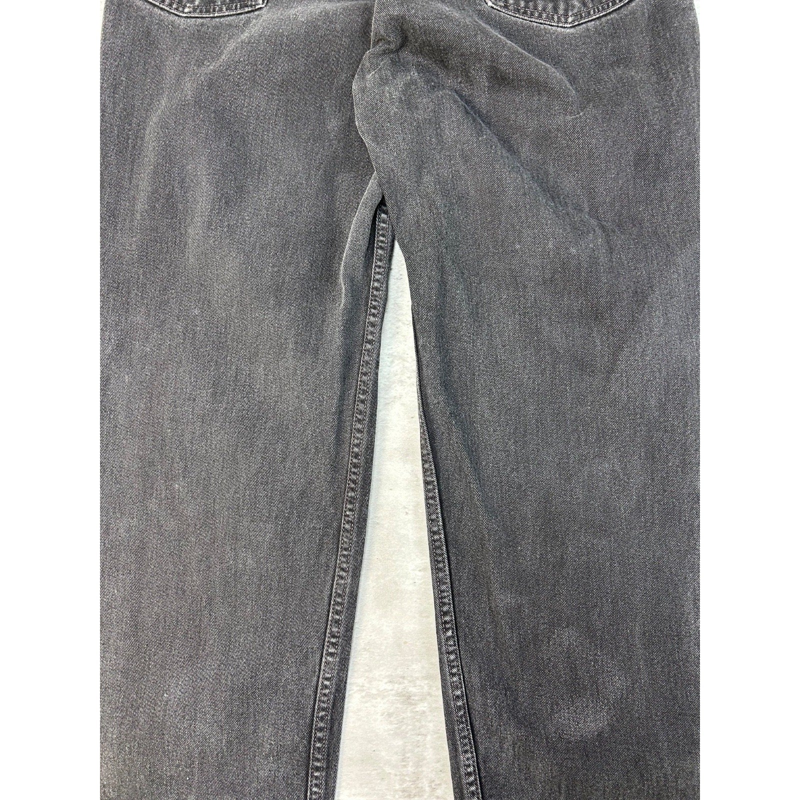 Vintage 90s Levis 550 Red Tab Black Denim Pants Size 34