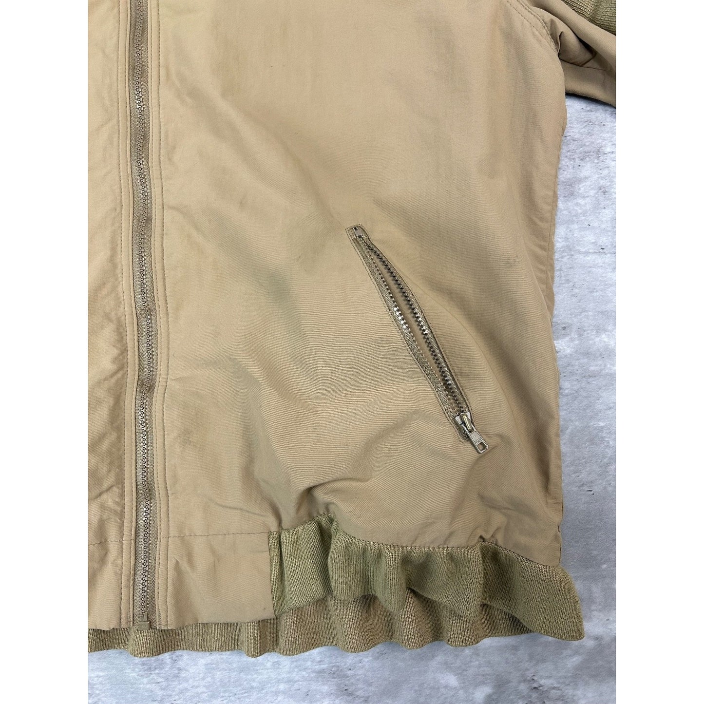 Vintage 80s/90s L.L. Bean Fleece Lined Full Zip Bomber Jacket Size 2XL