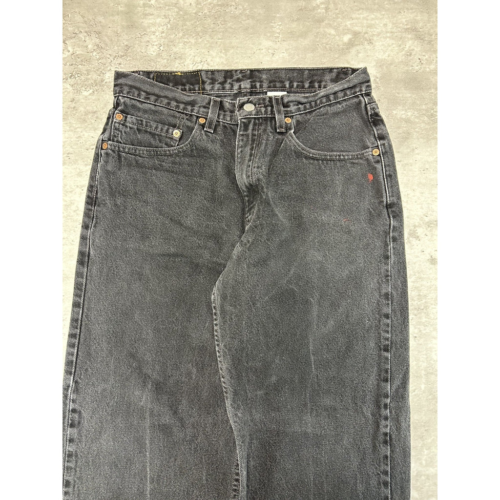 Vintage 90s Levis 550 Red Tab Black Denim Pants Size 31 Black