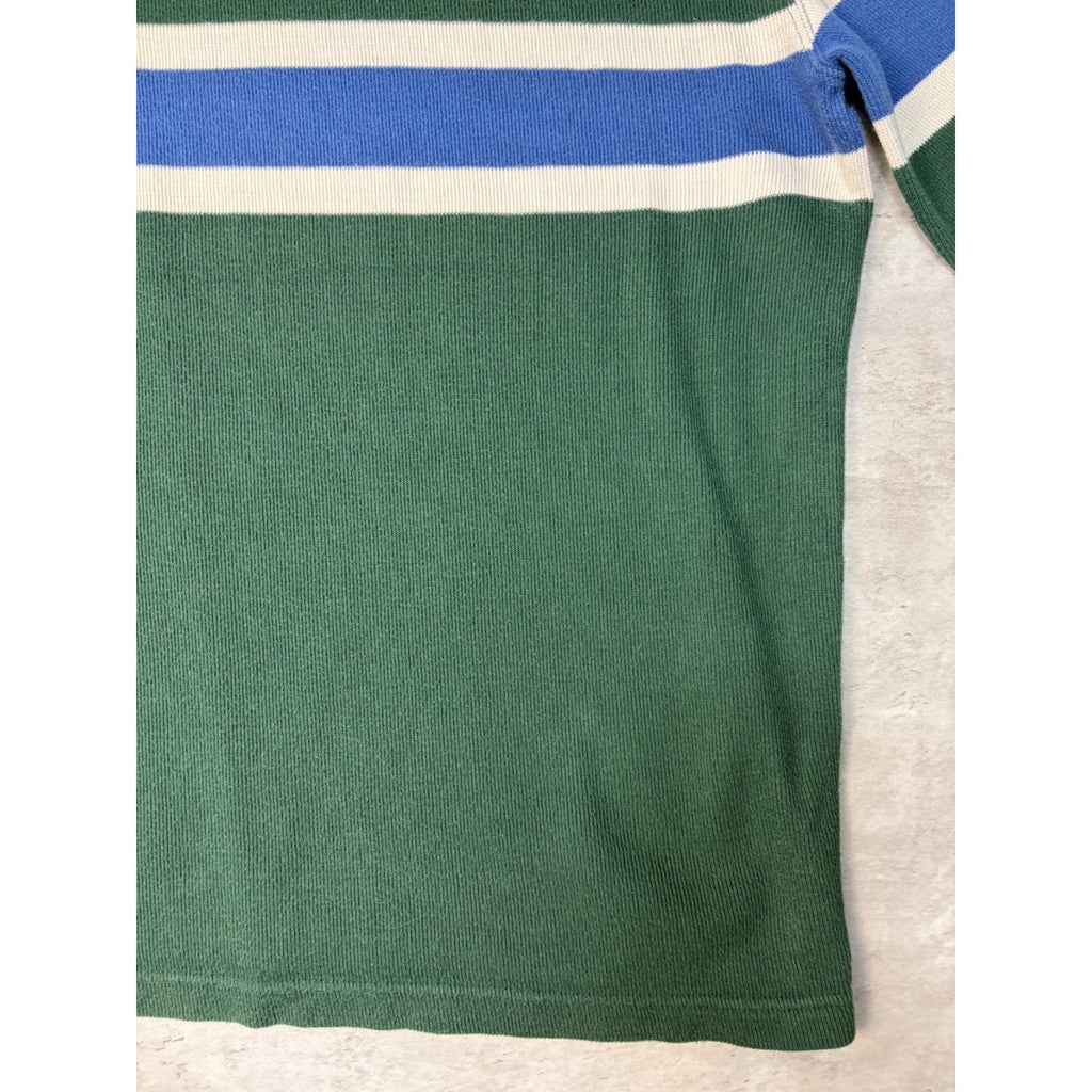 Vintage American Eagle Outfitters Striped V-Neck Knit Sweater Size Small