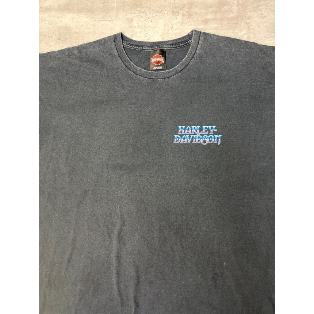 Vintage Harley Davidson Genuine HD Graphic Spellout T-Shirt Size 2XL