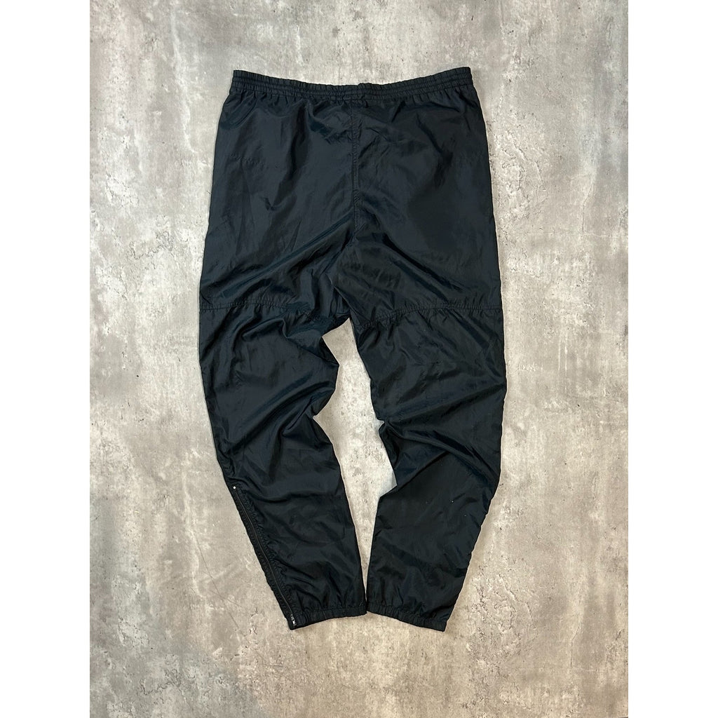 Vintage 80s/90s Nike Tonal Embroidered Logo Nylon Track Pants Size Medium