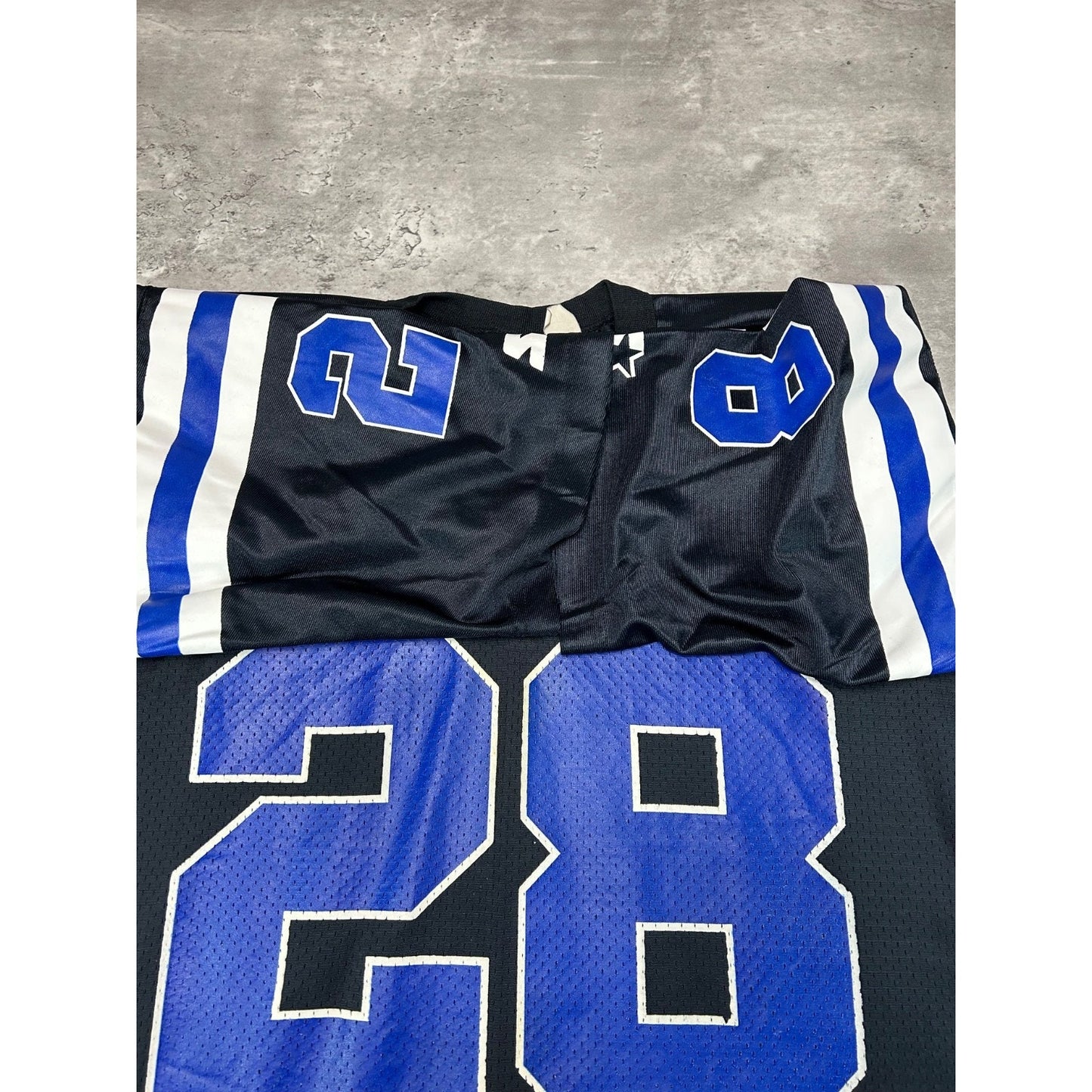 Vintage 90s Marshall Faulk #28 Dallas Cowboys NFL Starter Football Jersey Medium