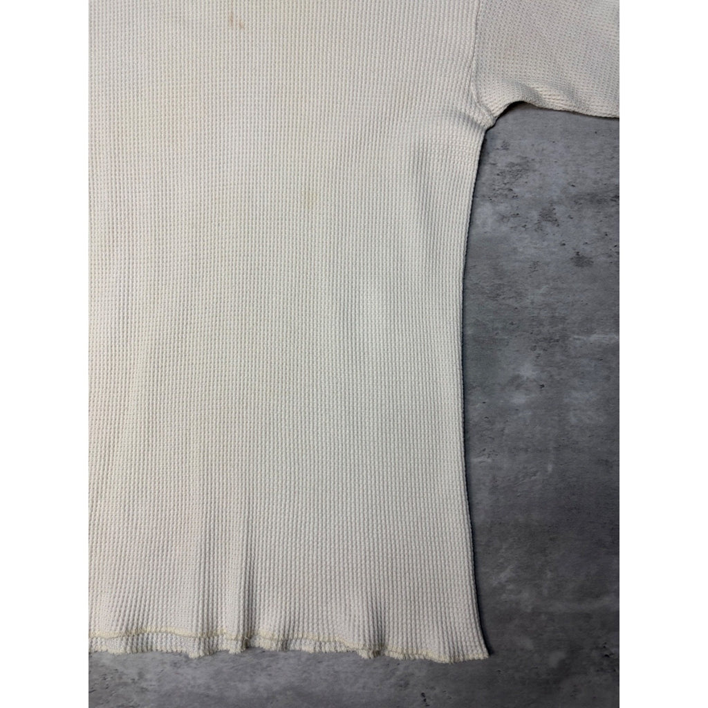 Vintage 1980s Remington Waffle Print Thermal Long Sleeve T-Shirt Size XL