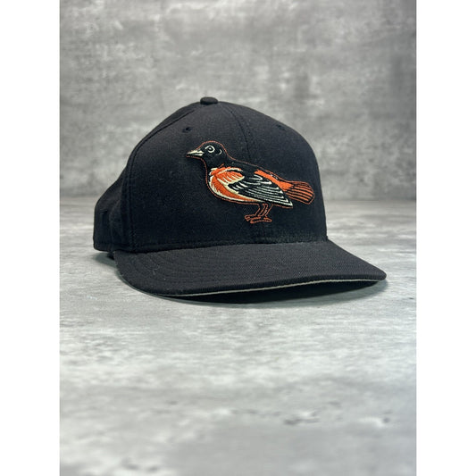 Vintage Baltimore Orioles MLB Embroidered Logo Baseball Fitted Hat 7 3/8