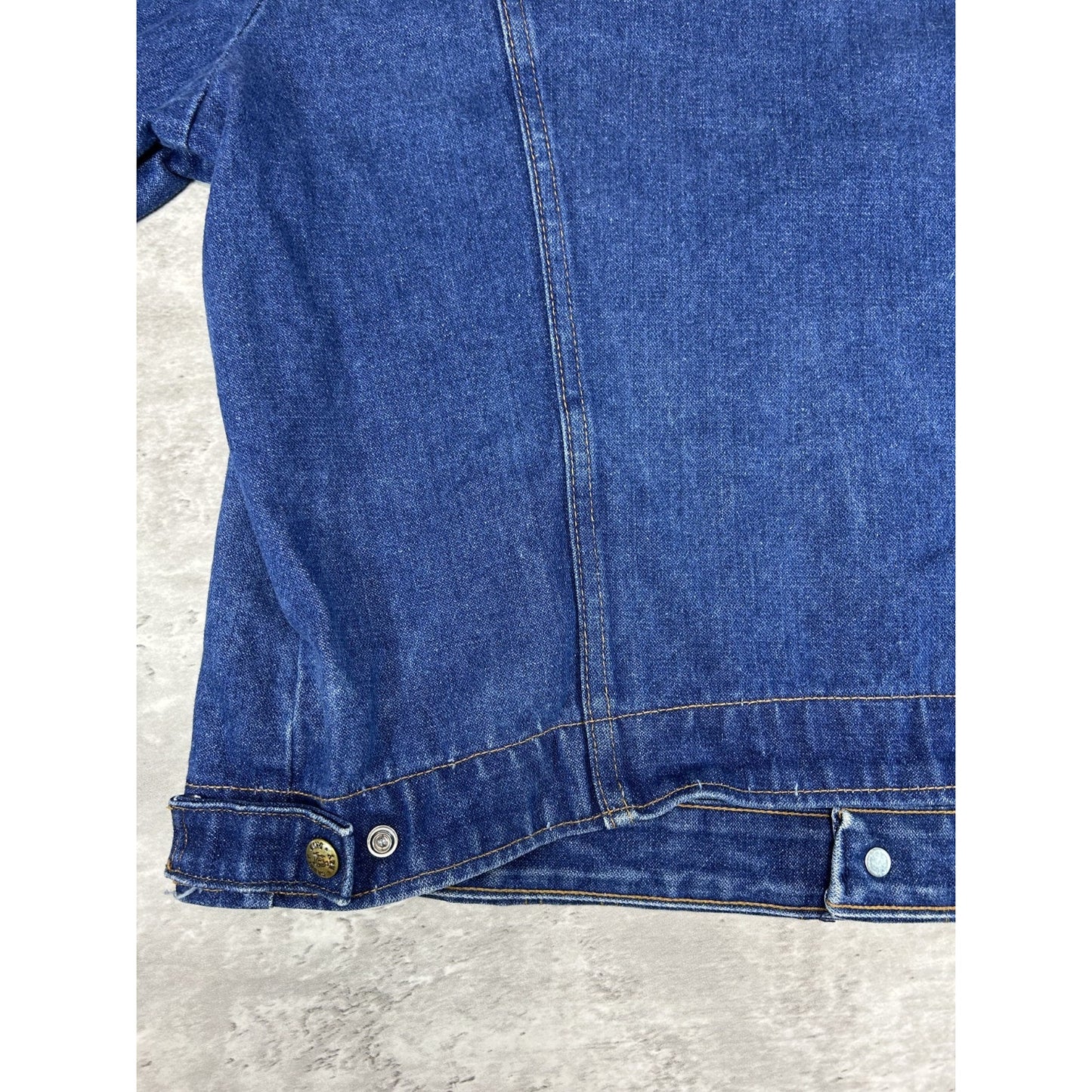 Vintage 80s Saddle King Dark Wash Denim Western Style Trucker Jacket Size XL
