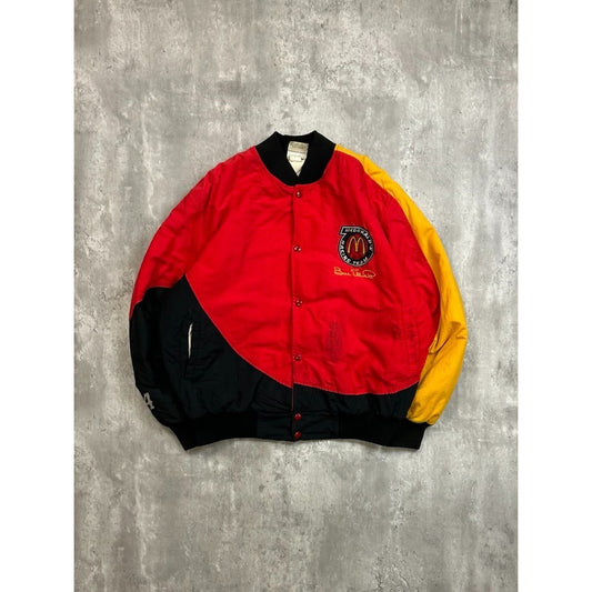 Vintage 1995 Bill Elliot #94 McDonalds Racing Nascar Bomber Jacket Size XL