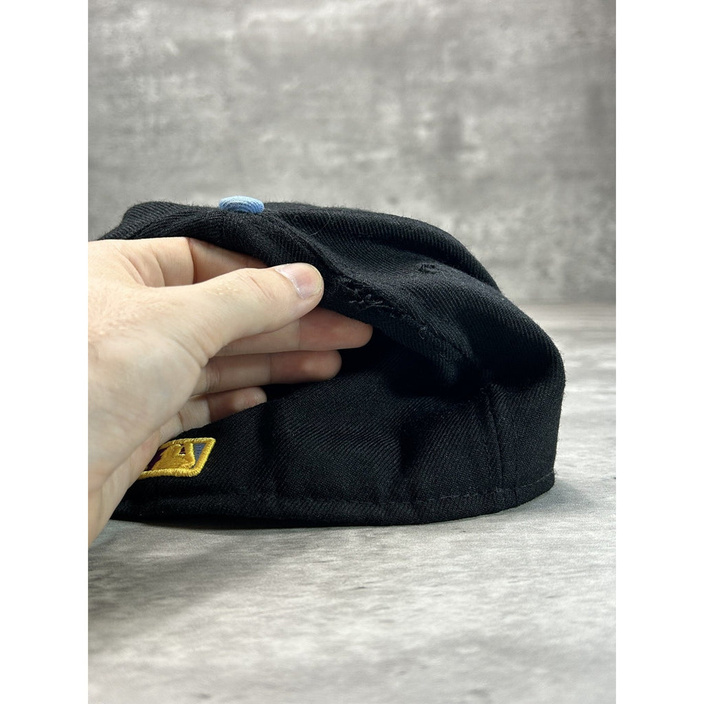 Cleveland Indians MLB Abstract Color Embroidered Logo Baseball Fitted Hat 7 3/8