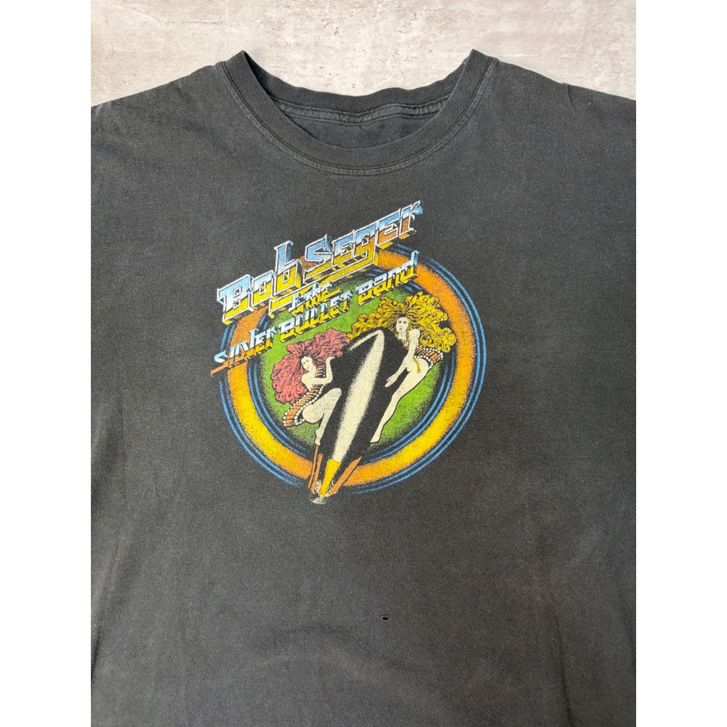 Vintage 90s Bob Seager And The Silver Bullet Band Rock Music T-Shirt Size XL
