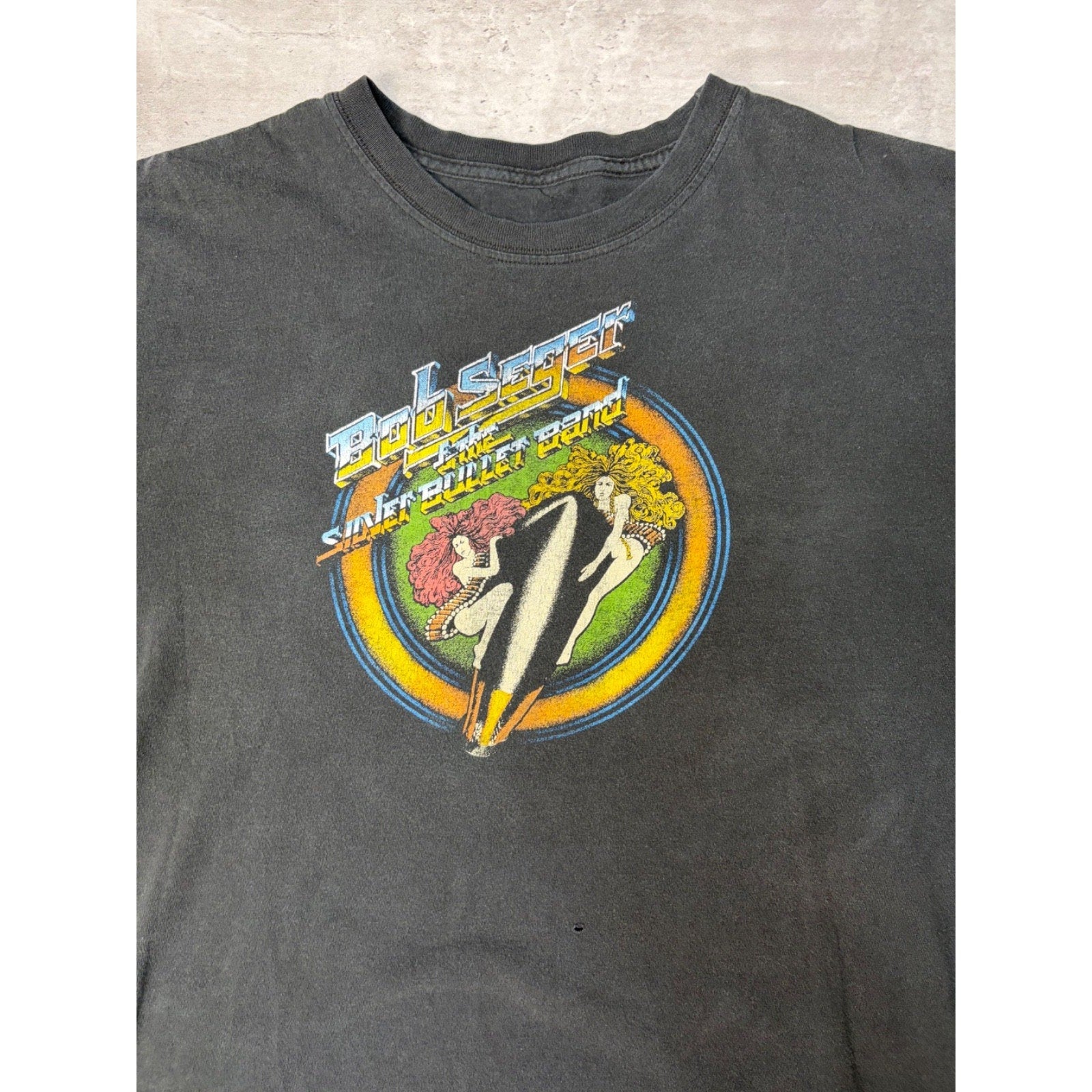 Vintage 90s Bob Seager And The Silver Bullet Band Rock Music T-Shirt Size XL