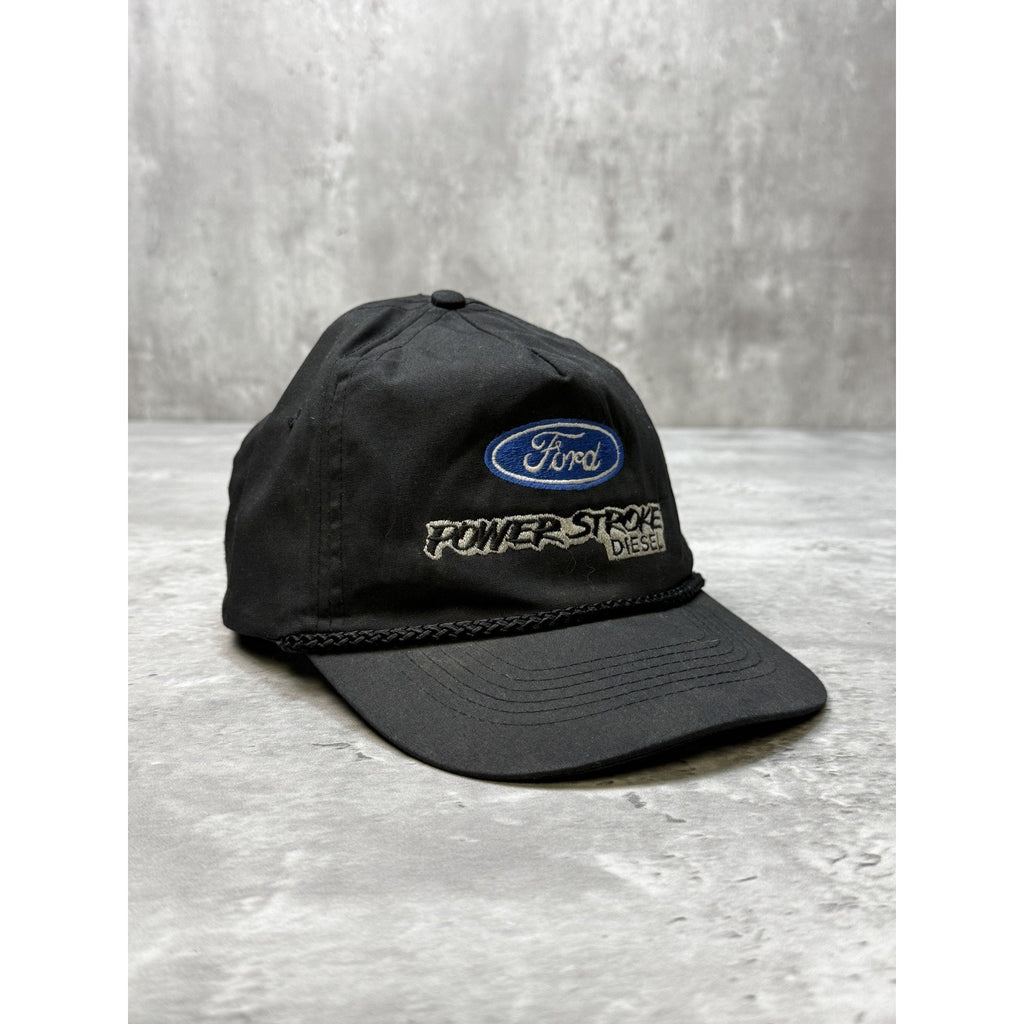 Vintage 90s Ford Powerstroke Diesel Embroidered Spellout Snapback Hat OSFA