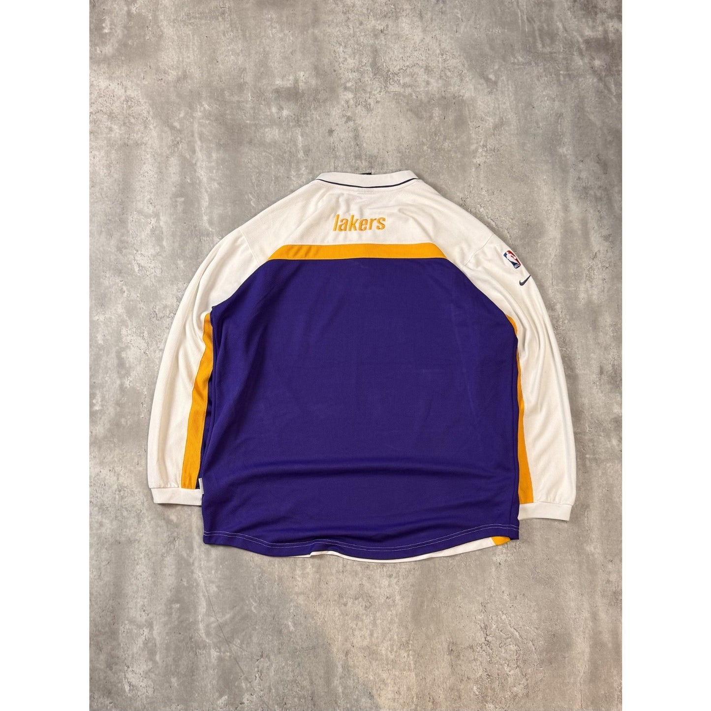 Vintage 2000s Los Angeles Lakers NBA Long Sleeve Practice Jersey Size XL