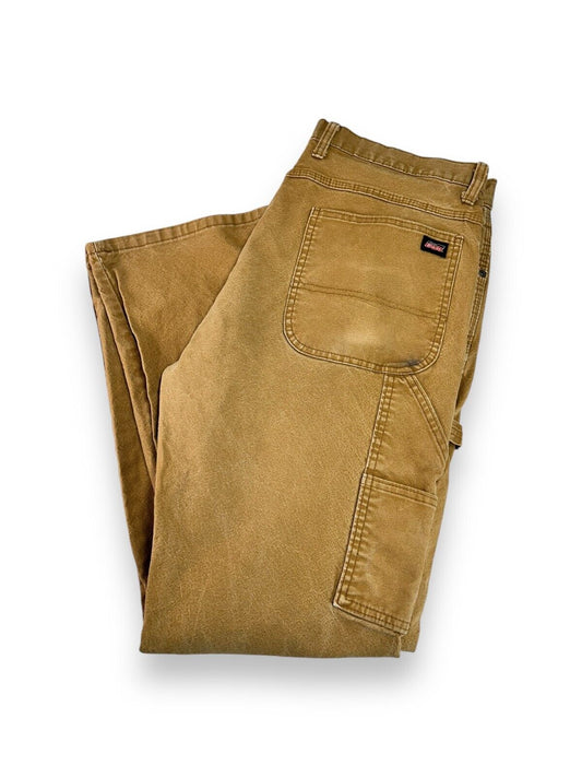 Vintage Dickies Canvas Workwear Carpenter Pants Size 38 Beige