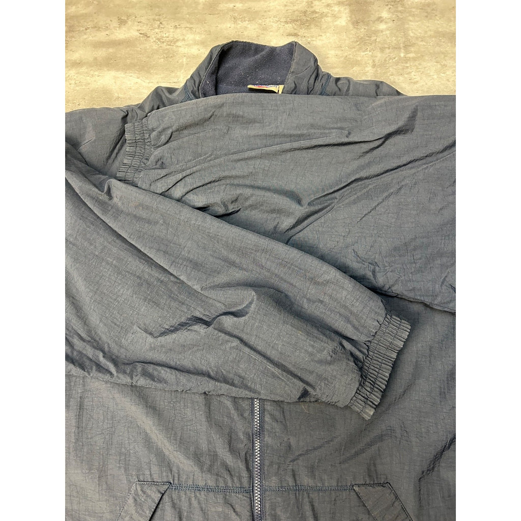 Vintage Reebok Embroidered Spellout Nylon Full Zip Windbreaker Jacket Size XL