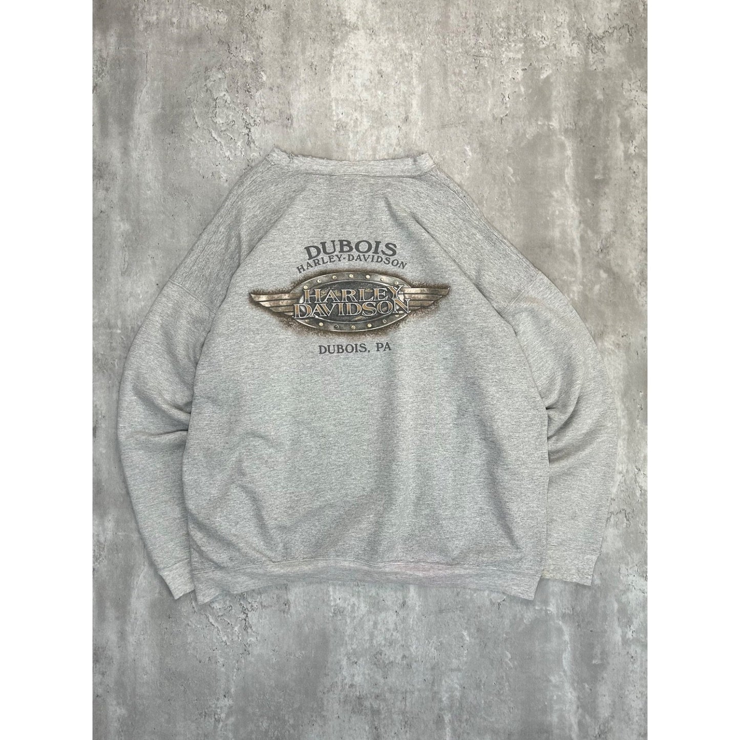 Harley Davidson Motorcycles Crest Graphic Sweatshirt Size 2XL Gray
