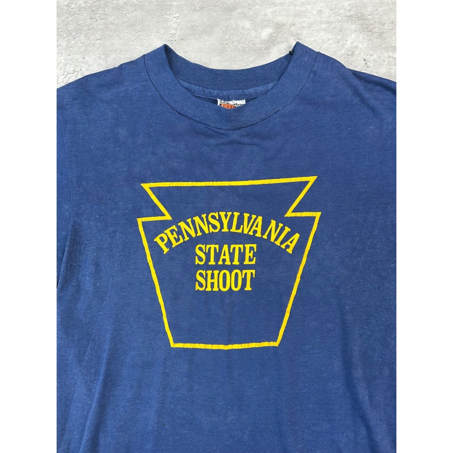 Vintage 80s/90s Pennsylvania State Shoot Skeet Shooting Graphic T-Shirt Medium