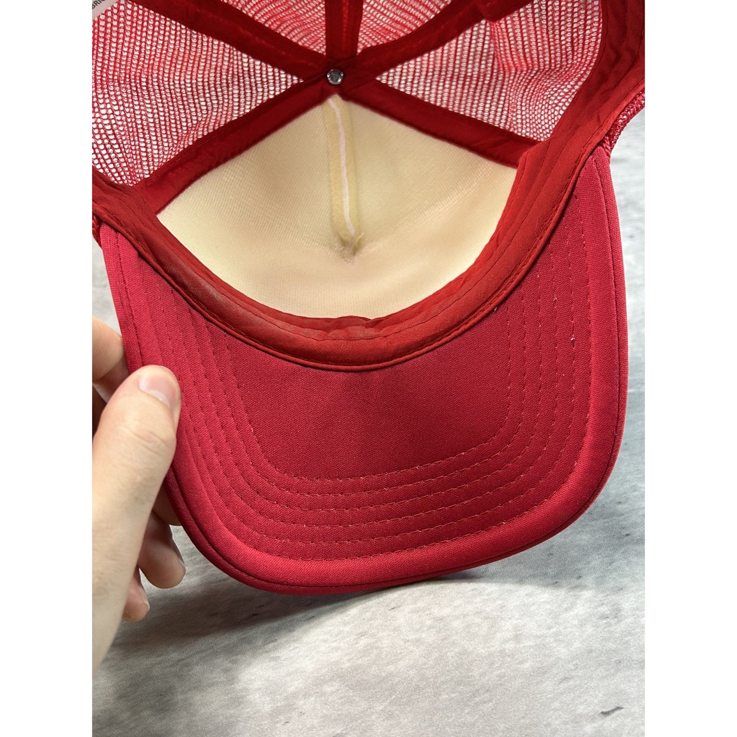 Vintage 90s Dont Be A Richard Comedy Slogan Trucker Snapback Hat OSFA