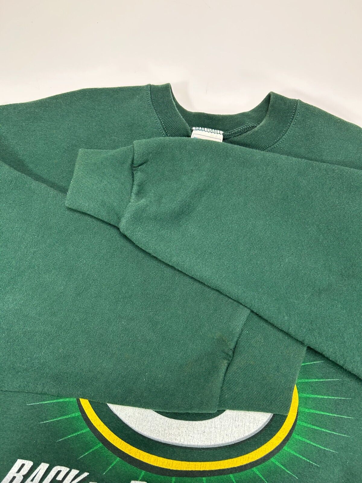 Vintage 1997 Green By Packers NFL 3 Peat Central Div. Cham Sweatshirt Size Large