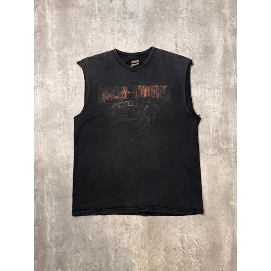 Vintage Harley Davidson Motorcycles Sleeveless Graphic T-Shirt Size Large