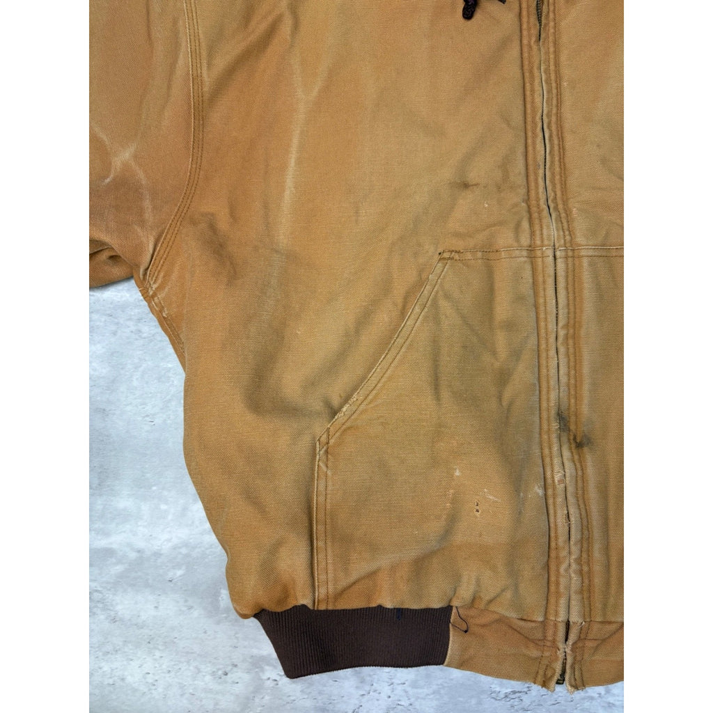 Vintage Wear Guard Insulated Full Zip Insulated Hooded Workwear Jacket Sz Large