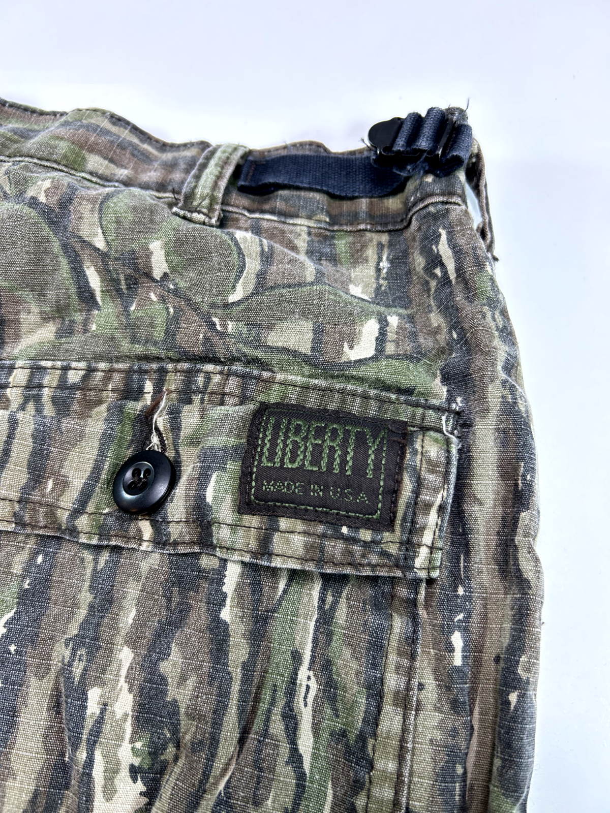 Vintage 90s Liberty Realtree Camo Cargo Ripstop Hunting Pants Size 34