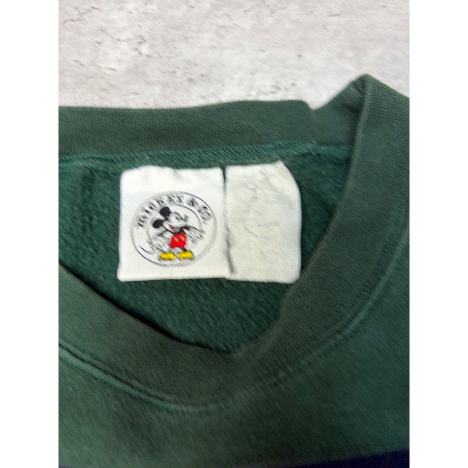 Vintage 90s Disney Mickey Mouse 1928 Embroidered Crest Sweatshirt Size XL