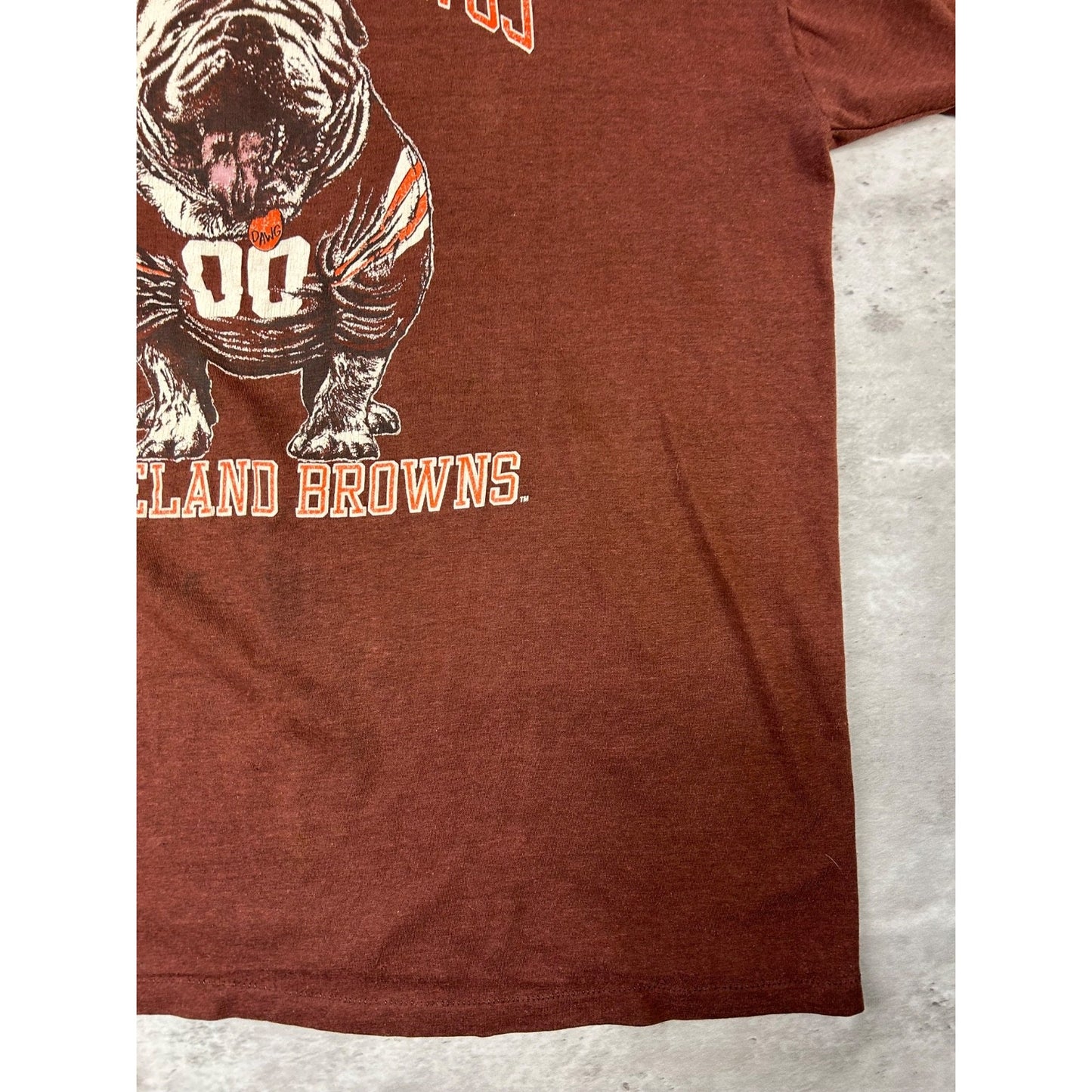Vintage 90s Cleveland Browns NFL Love Them Dawgs Football T-Shirt Size Large