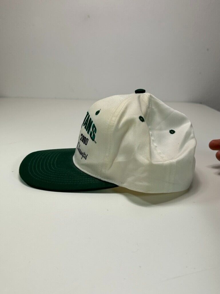 Vintage 2000 Michigan State Spartans NCAA National Champs Snapback Hat OSFA