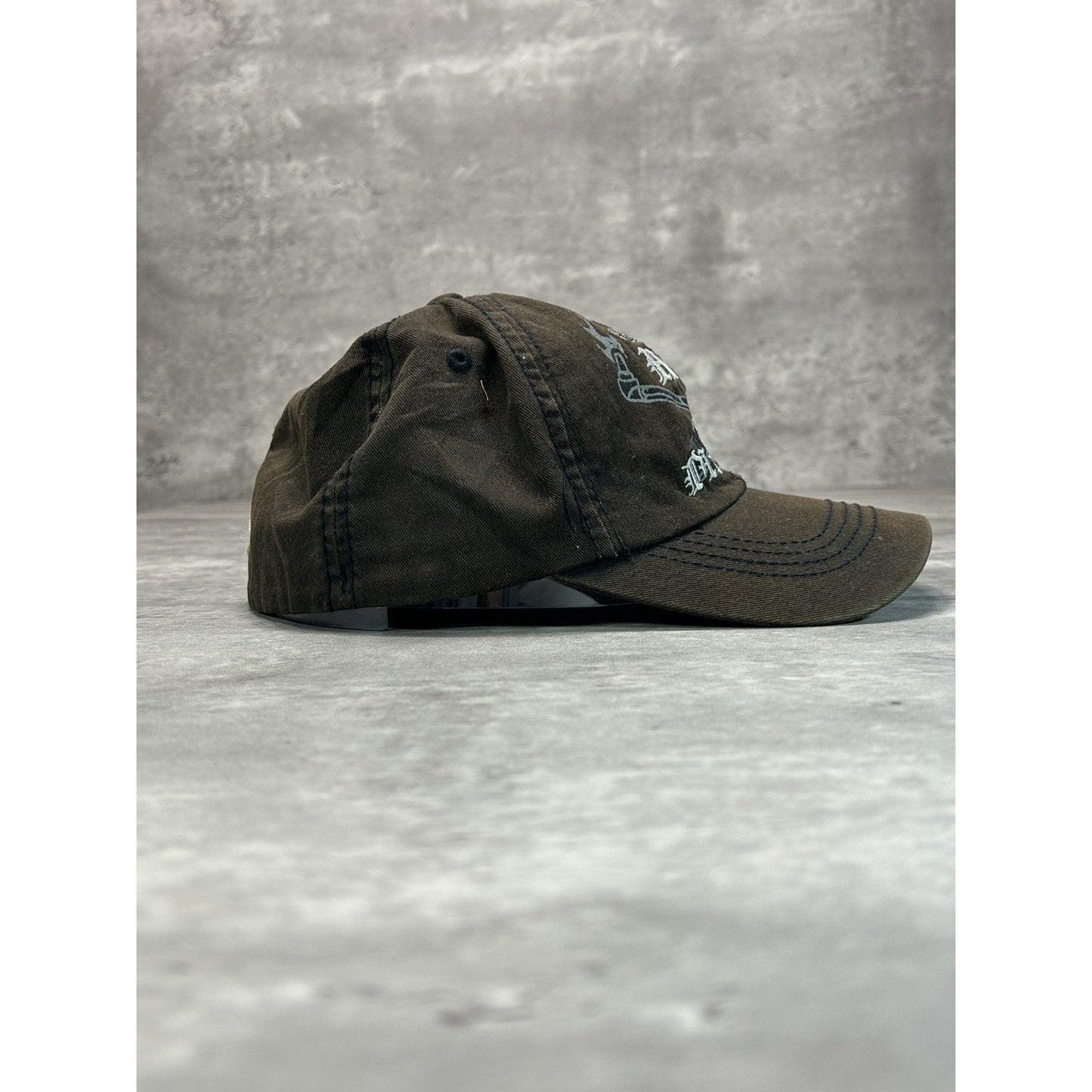 Vintage 2000s Harley Davidson Motors Embroidered Spellout Snapback Hat OSFA