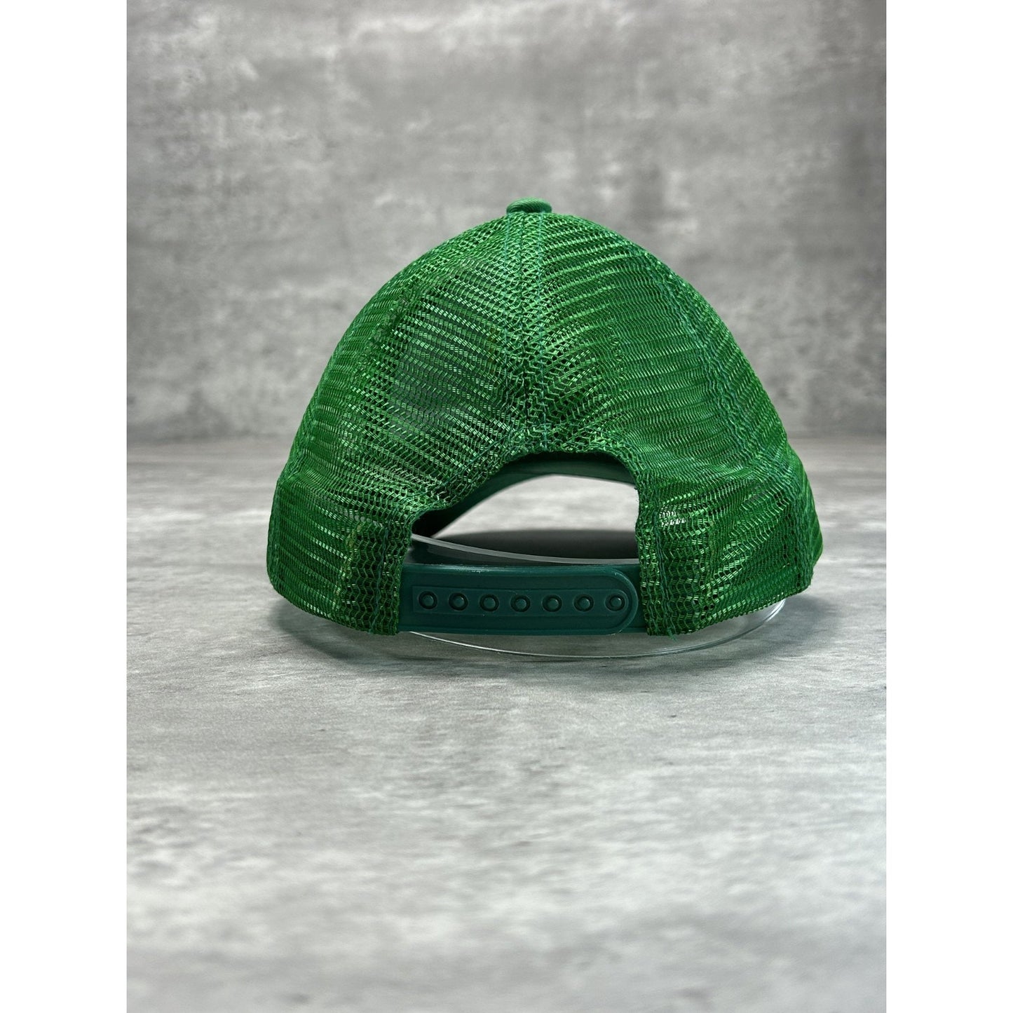 Vintage John Deere Embroidered Logo Trucker Snapback Hat OSFA Green