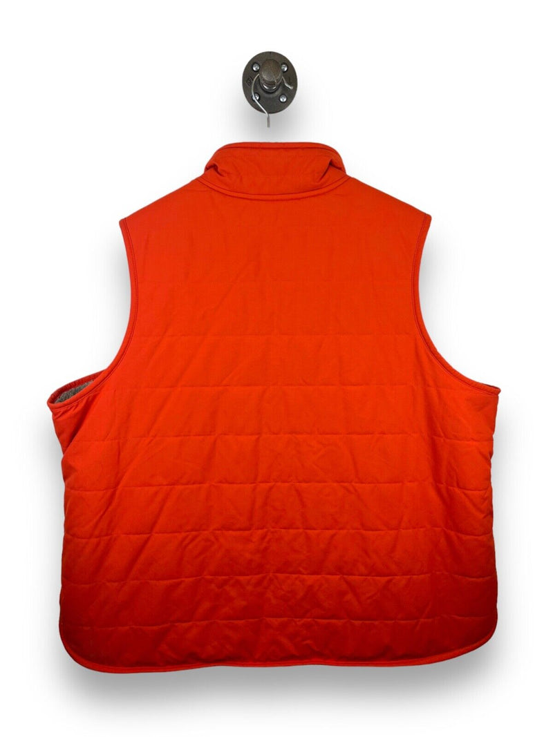 Carhartt Reversible Sherpa Nylon Workwear Vest Jacket Size 2XL Orange